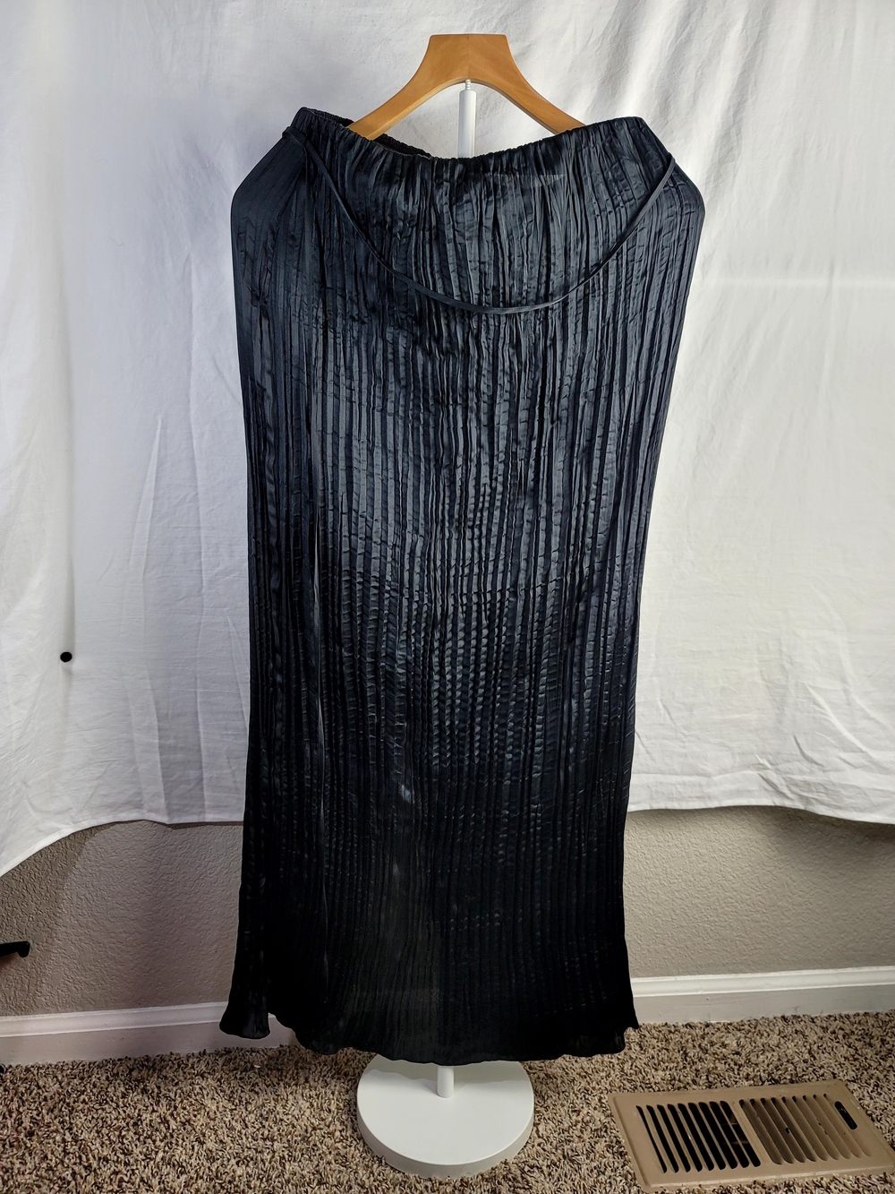 a new day Black Pleated Maxi Skirt